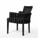 Eleganckie krzesło fotelowe glamour Elwira