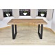 Stół Loft Magnus + 4 krzesła tapicerowane Kubełek