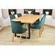 Stół loft Mediolan + 6 krzeseł tapicerowanych Natalia
