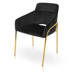 Krzesło / Fotel Molly na złotych nóżkach