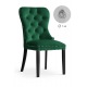 Krzesło glamour Madeline zielone