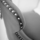 Krzesło glamour Madeline Black noga srebrna Ludwik