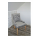 Krzesło glamour z podłokietnikami pinezkami i guzikami Aria